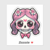 Sticker Cute Skull (Feuille)