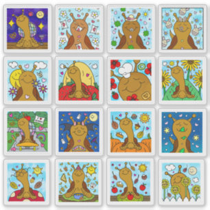 Sticker Cute Snail 2025 Tiny Art Series
