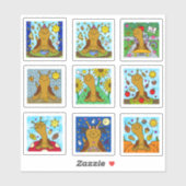 Sticker Cute Snail Automne 2025 Minuscule Art Series (Feuille)