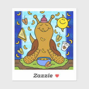 Sticker Cute Snail Confort Nourriture Happy Automne Equino