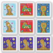 Sticker Cute Snail Winter 2025 Minuscule Art Series (Devant)