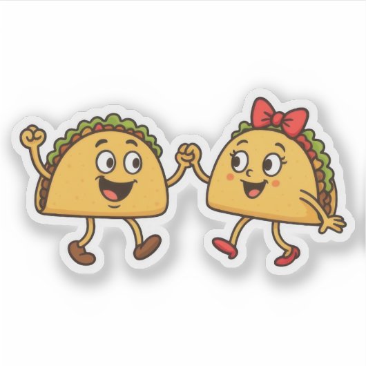 Sticker Cute Tacos (Devant)