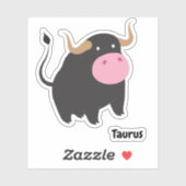 Sticker Cute Taurus (Feuille)