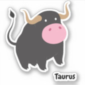 Sticker Cute Taurus (Devant)