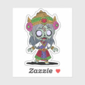 Sticker Cute Thai Zombie (Feuille)
