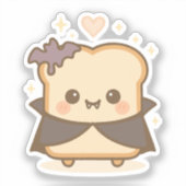 Sticker Cute toast Vampire (Recto)