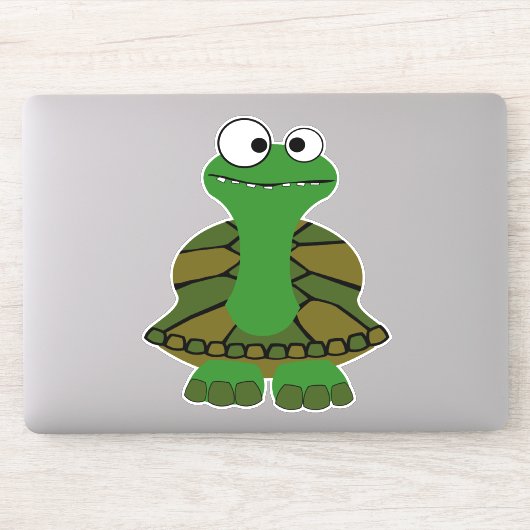Sticker Cute Tortue Cartoon (Ordinateur)
