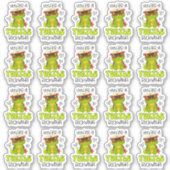 Sticker Cute Turtle Pun Drôle Rockstar Petite entreprise (Devant)