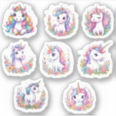 Sticker Cute Unicorn Cool Unicorn positif (Devant)