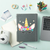 Sticker Cute Unicorn, Little Unicorn, Magic Unicorn (Couverture iPad)