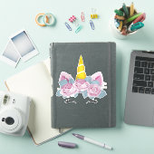 Sticker Cute Unicorn, Little Unicorn, Magic Unicorn (Couverture iPad)