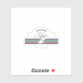 Sticker Cute Unicorn Rainbow Kawaii Cartoon Aesthetic