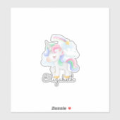 Sticker Cute Unicorn Rainbow Star (Feuille)