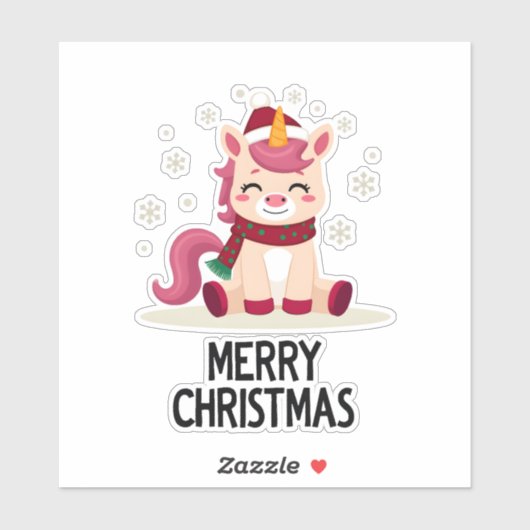 Sticker Cute Unicorn Starry Night (4) (Feuille)