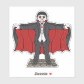 Sticker Cute Vampire/Dracula (Feuille)