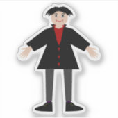 Sticker Cute Vampire Halloween (Devant)