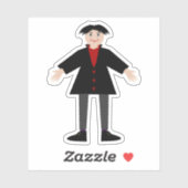 Sticker Cute Vampire Halloween (Feuille)