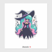 Sticker Cute Witch (Feuille)