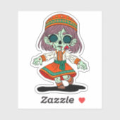 Sticker Cute Zombie arménien (Feuille)