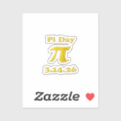 Sticker Cutie 3.14 Pi Day (Feuille)
