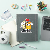 Sticker Cutie Cartoon Mac 'n Fromage Vinyl (Couverture iPad)