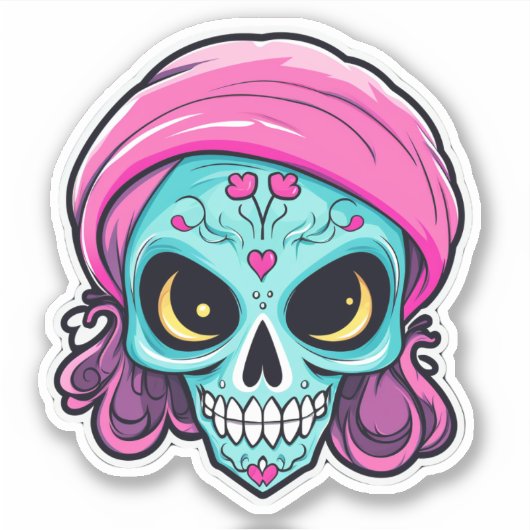Sticker Cutie Skull (Devant)