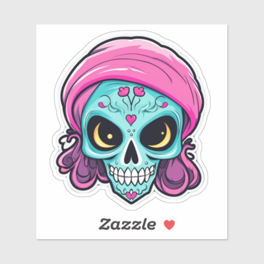 Sticker Cutie Skull (Feuille)