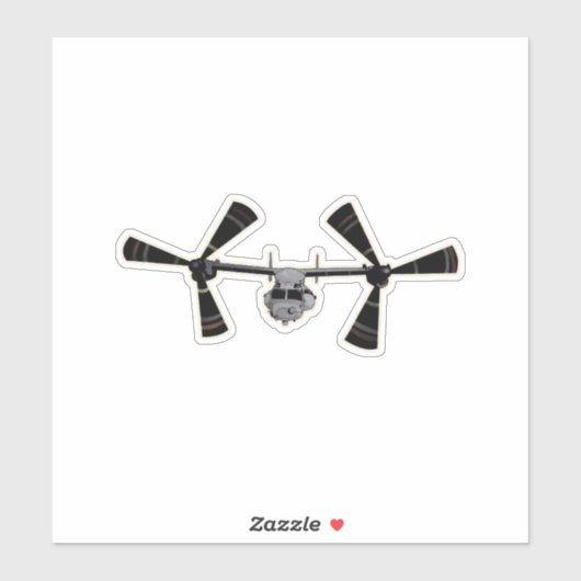 Sticker CV-22, Osprey, Aéronefs à rotor incliné (Feuille)