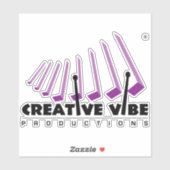 Sticker CVP transparent brillant (Feuille)