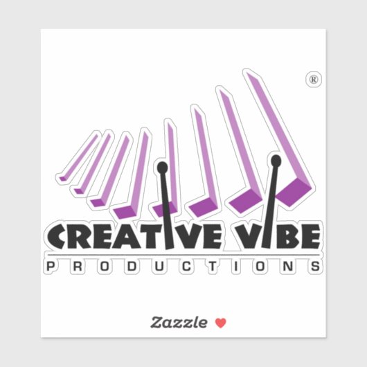 Sticker CVP transparent brillant (Feuille)