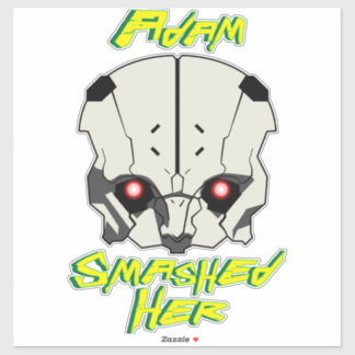 Sticker cyberpunk anime edgerunners adam smasher a brisé