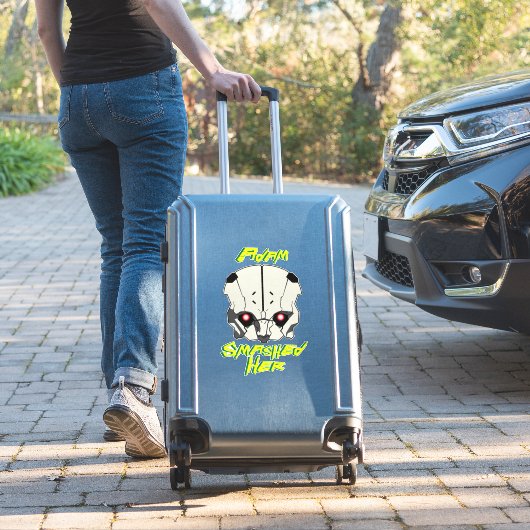 Sticker cyberpunk anime edgerunners adam smasher a brisé (Valise Insitu)