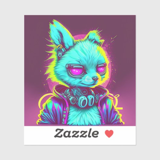 Sticker Cyberpunk Rabbit 1 (Feuille)
