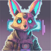 Sticker Cyberpunk Rabbit 3 (Devant)