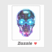 Sticker Cyberpunk Skull King (Feuille)