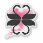 Sticker Cygnes Amour (Devant)