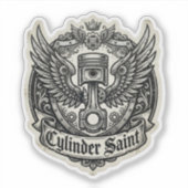 Sticker Cylindre Décalcomanie d'aile de piston Saint (Devant)