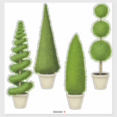 Sticker Cypress Collection Topiaire Jardin de charme (Feuille)