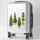 Sticker Cypress Collection Topiaire Jardin de charme (Sur valise)