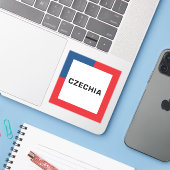 Sticker Czechia 01A (Ordinateur portable avec iPhone)