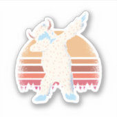 Sticker Dabbing Dabbing YETI Ado Cool graphique de dessin (Devant)