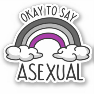 Sticker D'accord pour dire asexué