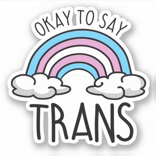 Sticker D'accord pour dire trans (Devant)