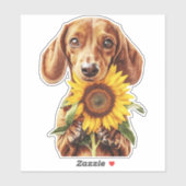 Sticker Dachshund (Feuille)