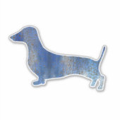 Sticker Dachshund bleu (Devant)
