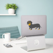 Sticker Dachshund Design (Ordinateur portable sur le bureau)