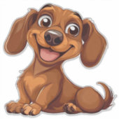 Sticker Dachshund Dog (Devant)