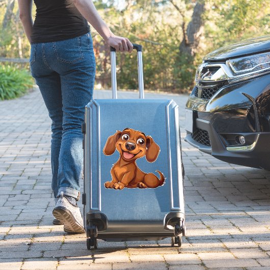 Sticker Dachshund Dog (Valise Insitu)