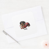 Sticker Dachshund Festive (Enveloppe)
