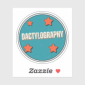Sticker Dactylographie (Feuille)